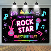 Rockstar Musik sternenklar schwarz alles Gute zum Geburtstag Hintergrund